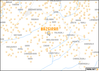 map of Bazgirān