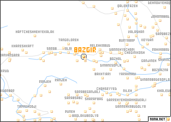 map of Bāzgīr