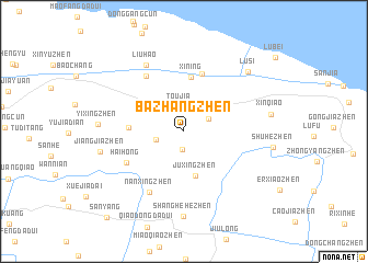 map of Bazhangzhen