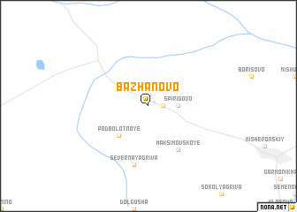 map of Bazhanovo