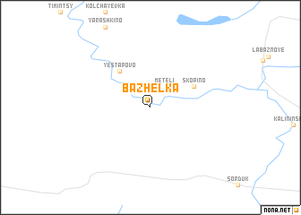 map of Bazhelka