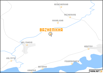 map of Bazhenikha