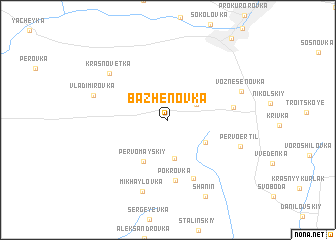 map of Bazhenovka