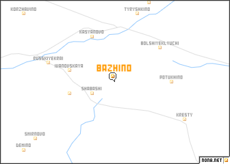 map of Bazhino