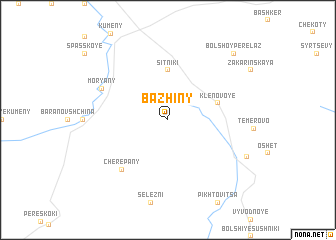 map of Bazhiny