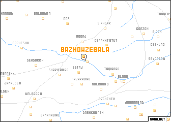 map of Bāz Howz-e Bālā