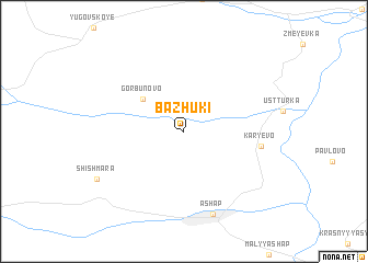 map of Bazhuki