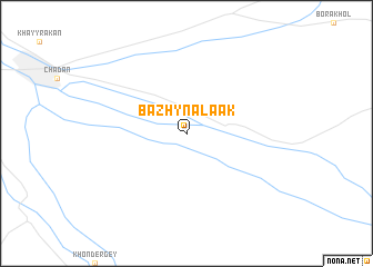 map of Bazhyn-Alaak