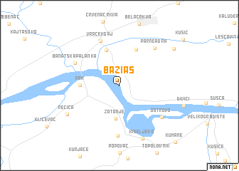 map of Baziaş