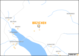 map of Bāzīcheh