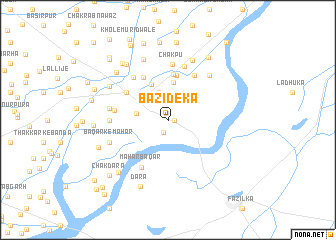 map of Bāzīdeka