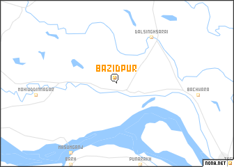 map of Bāzidpur