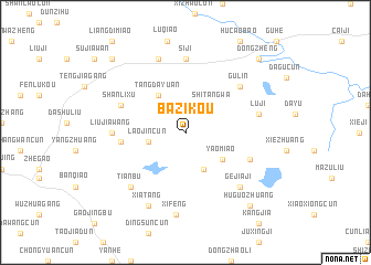 map of Bazikou