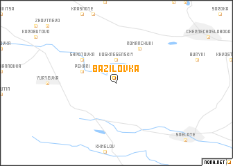 map of Bazilovka