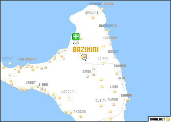 map of Bazimini