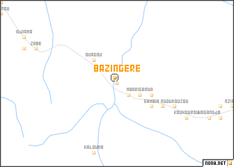 map of Bazingéré