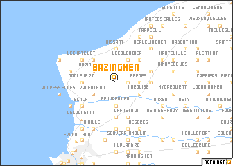 map of Bazinghen