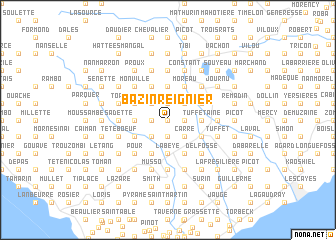 map of Bazin Reignier
