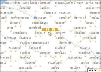 map of Bazinval