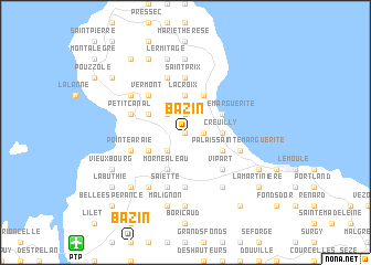 map of Bazin