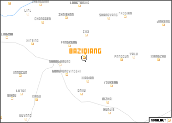 map of Baziqiang