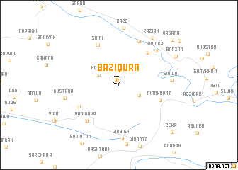 map of Bāzī Qurn