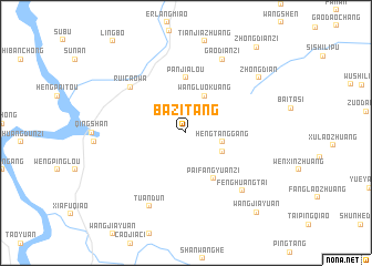 map of Bazitang