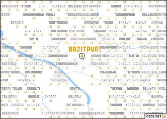 map of Bāzitpur