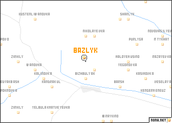 map of Bazlyk