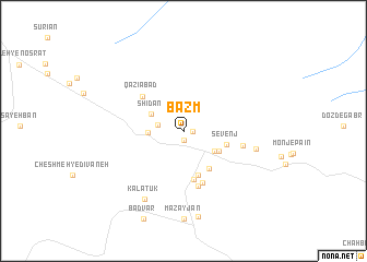 map of Bazm