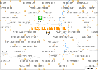 map of Bazoilles-et-Ménil