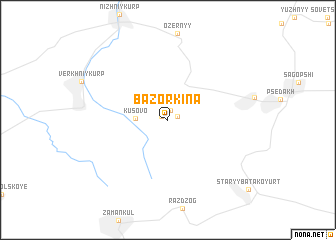 map of Bazorkina