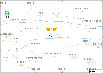map of Bazoş