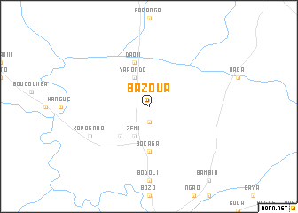 map of Bazoua