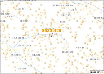 map of Bazovica