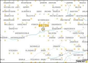 map of Bażów