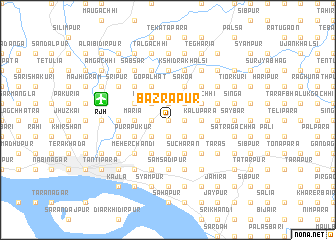 map of Bazrāpur