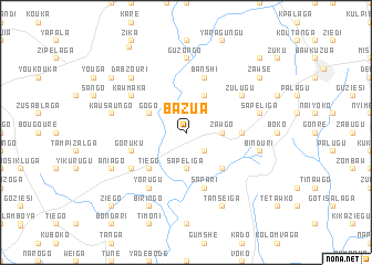 map of Bazua