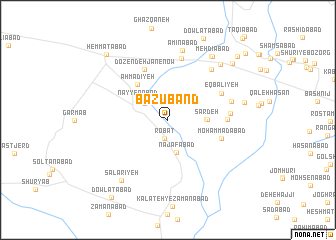 map of Bāzūband