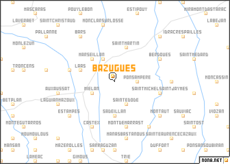 map of Bazugues