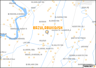 map of Bāzūl Abū Kidīsh