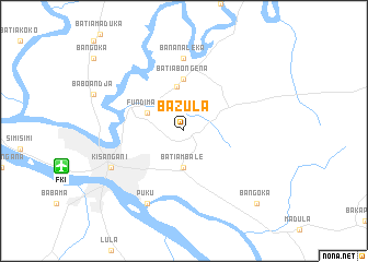 map of Bazula