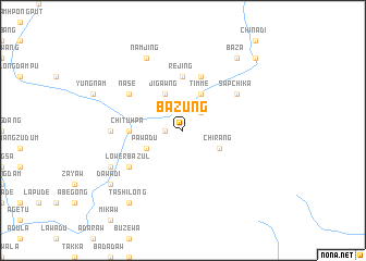 map of Bazung