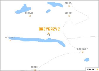 map of Bazy-Gazyz