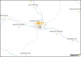 map of Bazy