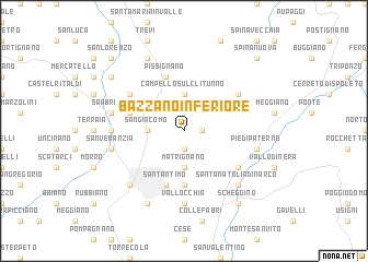 map of Bazzano Inferiore