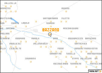 map of Bazzano