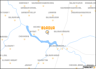 map of Bdaoua