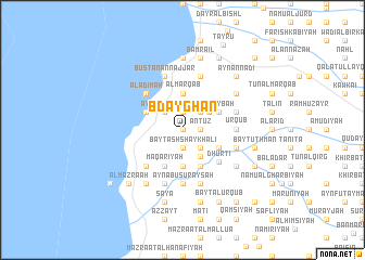 map of Bdayghān