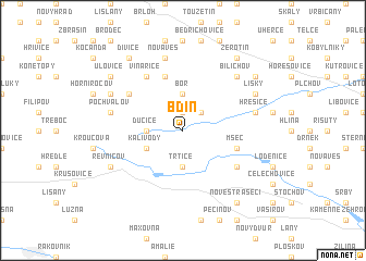 map of Bdín